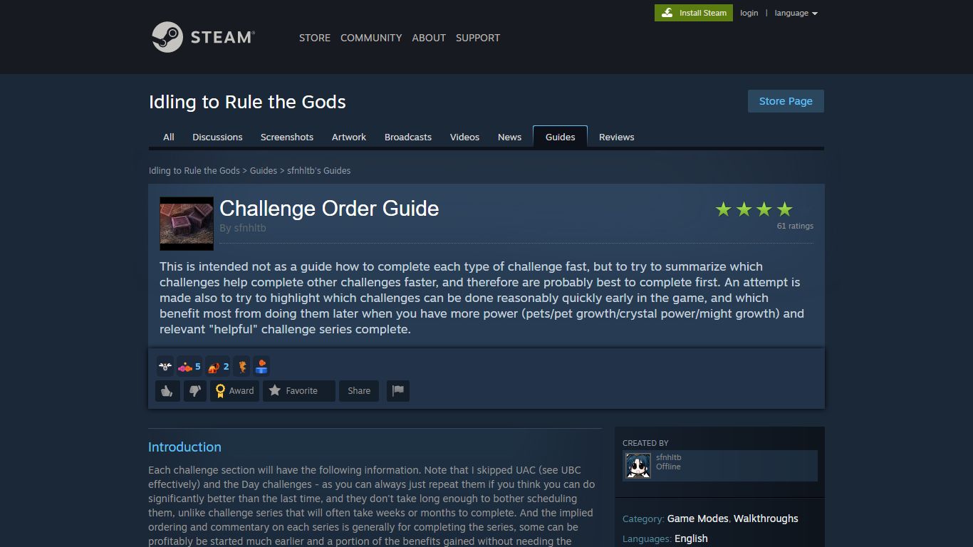 Steam Community :: Guide :: Challenge Order Guide