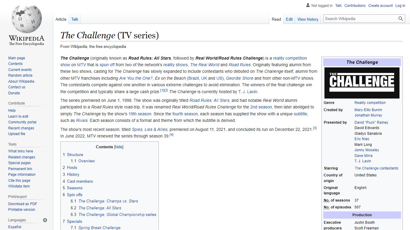 The Challenge (TV series) - Wikipedia