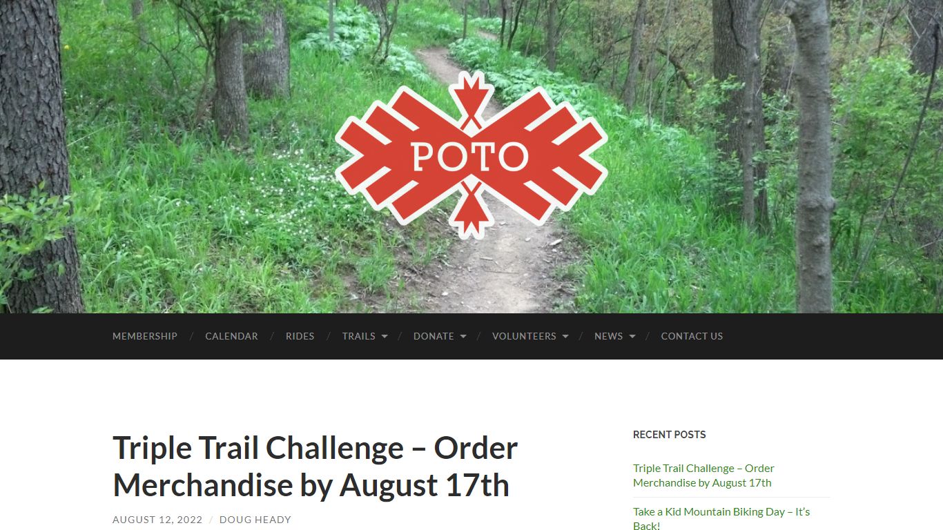 Triple Trail Challenge – Order Merchandise by August 17th